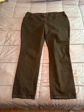 Lee Jeans Black 24W Long